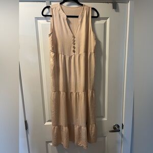 Cream SHEIN Midi Dress